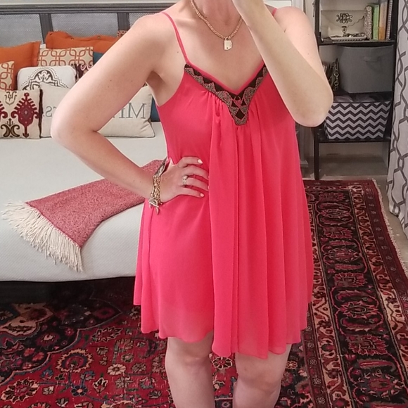 Express BNWT Spaghetti Strap Babydoll Swing Dress - Picture 4 of 8